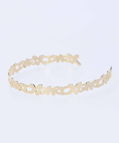 X-girl(エックスガール)の「X-GIRL LOGO CHOKER(チョーカー・レディース・シルバー/ゴールド・ONE SIZE)」の1枚目の写真