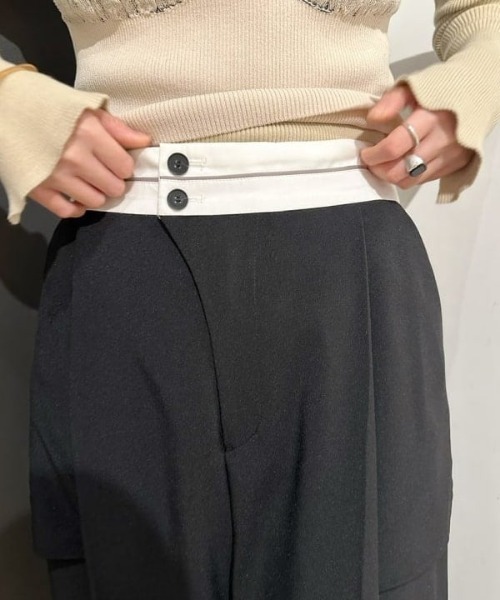 Ray BEAMS(レイビームス)の「RBS / 配色 ベルト ワイドパンツ(その他パンツ・レディース・ブラック/ブルー・1/0)」の20枚目の写真