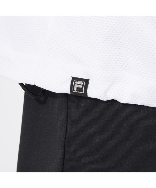 FILA GOLF(フィラゴルフ )の「FILA GOLF/フィラゴルフ ゴルフウェア 吸汗速乾 UVカット ストレッチ メッシュ バックプリント モックネック 半袖 Tシャツ(Tシャツ/カットソー・メンズ・ホワイト/ブラック/ライム・M/L/LL)」の13枚目の写真