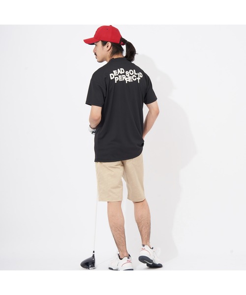FILA GOLF(フィラゴルフ )の「FILA GOLF/フィラゴルフ ゴルフウェア 吸汗速乾 UVカット ストレッチ メッシュ バックプリント モックネック 半袖 Tシャツ(Tシャツ/カットソー・メンズ・ホワイト/ブラック/ライム・M/L/LL)」の18枚目の写真