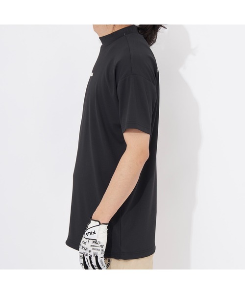 FILA GOLF(フィラゴルフ )の「FILA GOLF/フィラゴルフ ゴルフウェア 吸汗速乾 UVカット ストレッチ メッシュ バックプリント モックネック 半袖 Tシャツ(Tシャツ/カットソー・メンズ・ホワイト/ブラック/ライム・M/L/LL)」の20枚目の写真