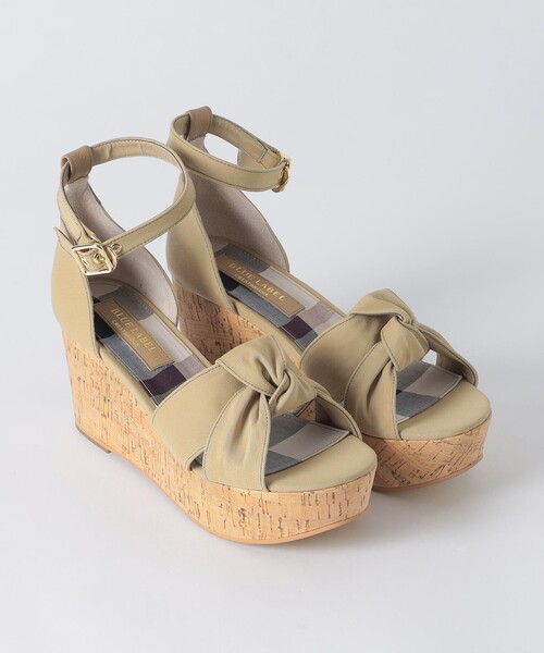BLUE LABEL CRESTBRIDGE(ブルーレーベルクレストブリッジ)の「ウエッジサンダル(サンダル・レディース・ブラック/ベージュ・M/S)」の4枚目の写真