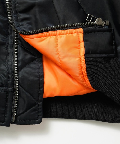 FACETASM（ファセッタズム）の「FACETASM BOW TIE MA-1 TOF-JK-W02（ミリタリージャケット・レディース・バーガンディー/ブラック・1）」の8枚目の写真