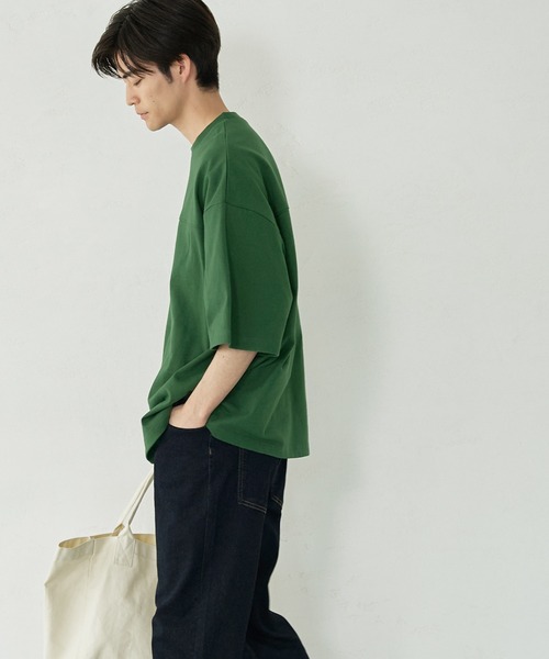 coca(coca)(コカ)の「メンズ ヘビーウェイトフットボールTシャツ(Tシャツ/カットソー・メンズ・グリーン/エメラルド/ピンク/グレー/ベージュ/ネイビー/ブラック/ホワイト/ライトグリーン/マスタード/キャメル/ライトベージュ/カーキ/ブルー/チャコール・M/L/XL)」の19枚目の写真