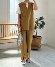 un dix cors | カットベスト×パンツセットアップ(セットアップ)