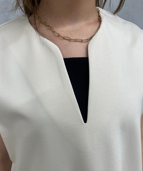 un dix cors（アンディコール）の「カットベスト×パンツセットアップ（セットアップ・レディース・アイボリー/ブラック/ベージュ・FREE）」の20枚目の写真