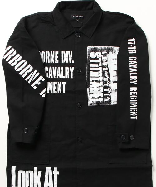 ARCADE(アーケード)の「アーミーデザイン ステンカラー ツイルロングコート BULLET NOISE(ステンカラーコート・メンズ・ブラック/カーキ/ベージュ・L/M)」の5枚目の写真