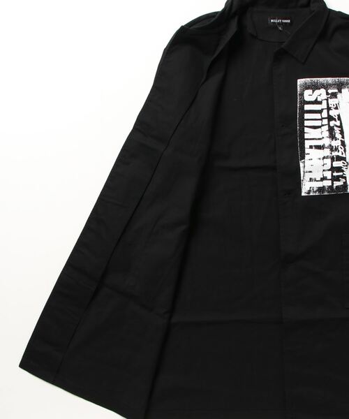 ARCADE(アーケード)の「アーミーデザイン ステンカラー ツイルロングコート BULLET NOISE(ステンカラーコート・メンズ・ブラック/カーキ/ベージュ・L/M)」の8枚目の写真