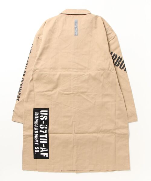 ARCADE(アーケード)の「アーミーデザイン ステンカラー ツイルロングコート BULLET NOISE(ステンカラーコート・メンズ・ブラック/カーキ/ベージュ・L/M)」の7枚目の写真
