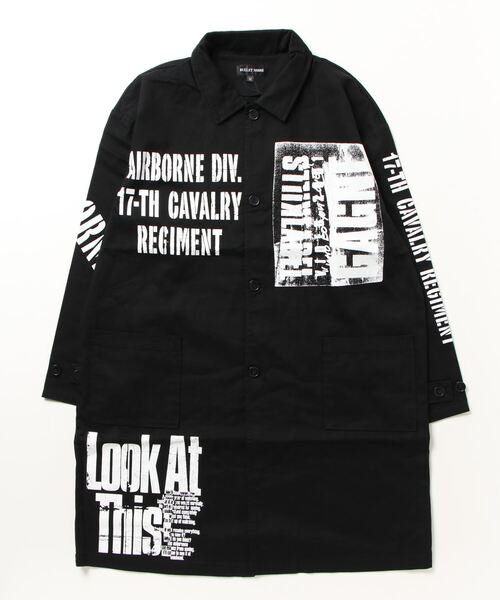 ARCADE(アーケード)の「アーミーデザイン ステンカラー ツイルロングコート BULLET NOISE(ステンカラーコート・メンズ・ブラック/カーキ/ベージュ・L/M)」の16枚目の写真