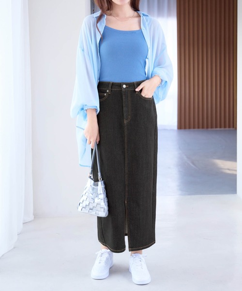 alotta（アロッタ）の「きれいめストレッチカラータイトスカート（スカート・レディース・ブラック/ネイビー/ベージュ/ダークネイビー/グリーン/オフホワイト・X-LARGE/LARGE/SMALL/XX-LARGE/MEDIUM）」の16枚目の写真