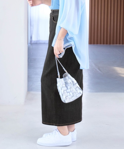 alotta（アロッタ）の「きれいめストレッチカラータイトスカート（スカート・レディース・ブラック/ネイビー/ベージュ/ダークネイビー/グリーン/オフホワイト・X-LARGE/LARGE/SMALL/XX-LARGE/MEDIUM）」の19枚目の写真