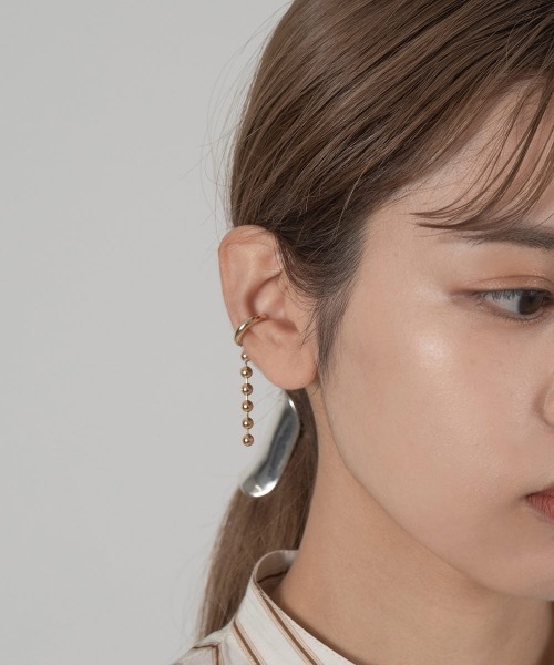 lawgy(ラウジー)の「ball chain design cuff(イヤーカフ・レディース・シルバー/ゴールド・FREE)」の2枚目の写真