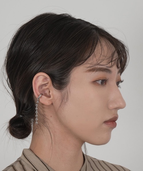 lawgy(ラウジー)の「ball chain design cuff(イヤーカフ・レディース・シルバー/ゴールド・FREE)」の4枚目の写真