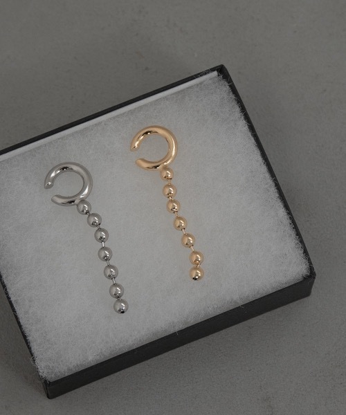 lawgy(ラウジー)の「ball chain design cuff(イヤーカフ・レディース・シルバー/ゴールド・FREE)」の5枚目の写真