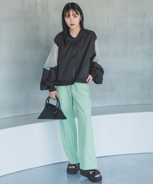 JEANASIS(ジーナシス)の「リネン レーヨンワイドストレートパンツ/190468(その他パンツ・レディース・ブラック/オフホワイト/ミント/ライラック・SMALL/MEDIUM)」の10枚目の写真