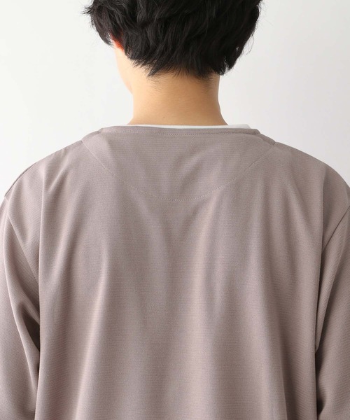 GLOBAL WORK(グローバルワーク)の「キーネックレイヤード/半袖/163738(Tシャツ/カットソー・メンズ・チャコールグレー/ライトグレー/スカイブルー/グリーン/ネイビー/ライトベージュ・SMALL/MEDIUM/X-LARGE/LARGE)」の12枚目の写真