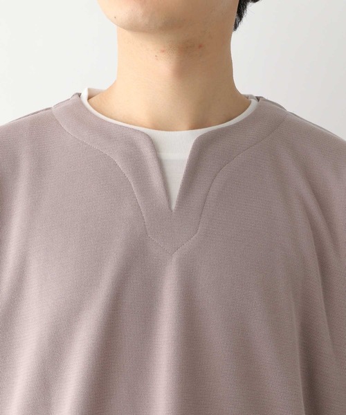GLOBAL WORK(グローバルワーク)の「キーネックレイヤード/半袖/163738(Tシャツ/カットソー・メンズ・チャコールグレー/ライトグレー/スカイブルー/グリーン/ネイビー/ライトベージュ・SMALL/MEDIUM/X-LARGE/LARGE)」の20枚目の写真