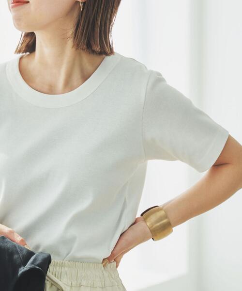 coen(コーエン)の「クルーネックフライスTシャツ(Tシャツ/カットソー・レディース・ブラック/ライトグレー/ホワイト・M/L)」の10枚目の写真