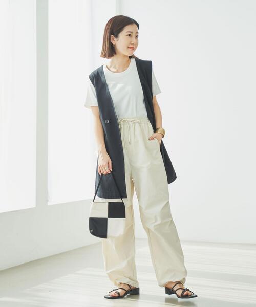 coen(コーエン)の「クルーネックフライスTシャツ(Tシャツ/カットソー・レディース・ブラック/ライトグレー/ホワイト・M/L)」の11枚目の写真