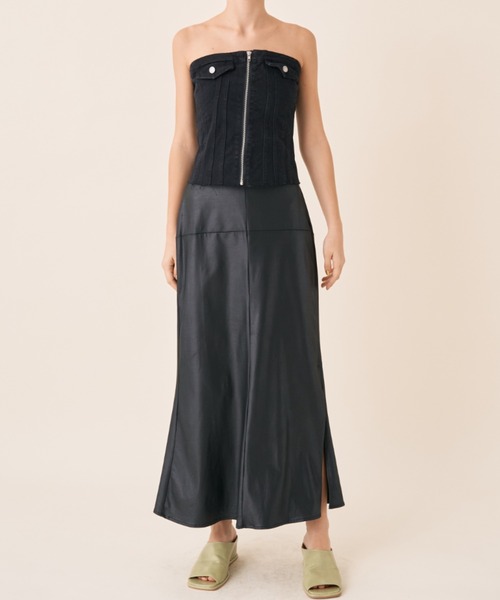 Solace（ソレイス）の「デニムビスチェ（チューブトップ・レディース・ブラック・M/S）」の15枚目の写真