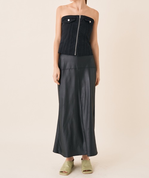 Solace（ソレイス）の「デニムビスチェ（チューブトップ・レディース・ブラック・M/S）」の16枚目の写真