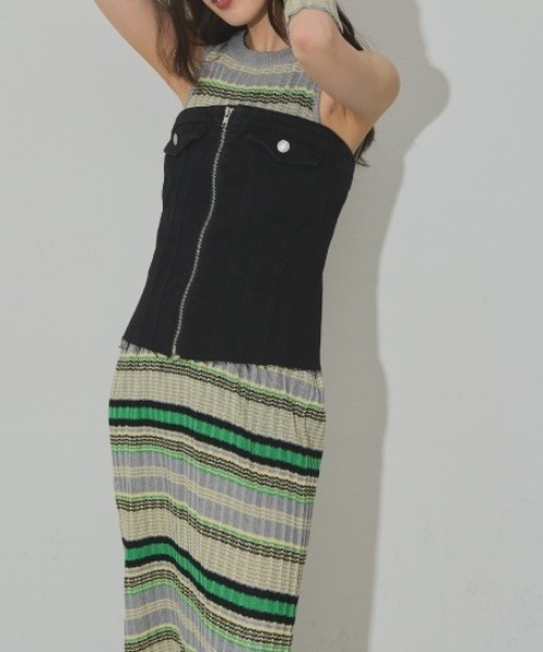 Solace（ソレイス）の「デニムビスチェ（チューブトップ・レディース・ブラック・M/S）」の20枚目の写真