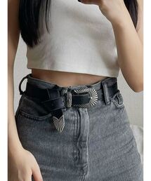 EVRIS | メタルバックルフェイクレザーベルト(ベルト)