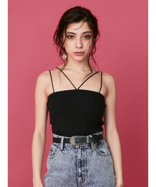 EVRIS（エヴリス）の「メタルバックルフェイクレザーベルト（ベルト・レディース・ブラウン/ブラック/ホワイト・FREE）」の8枚目の写真