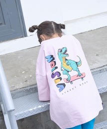 LOWRYS FARM | ＶＩＳＩＯＮダイナソーＴシャツ　191965(Tシャツ/カットソー)