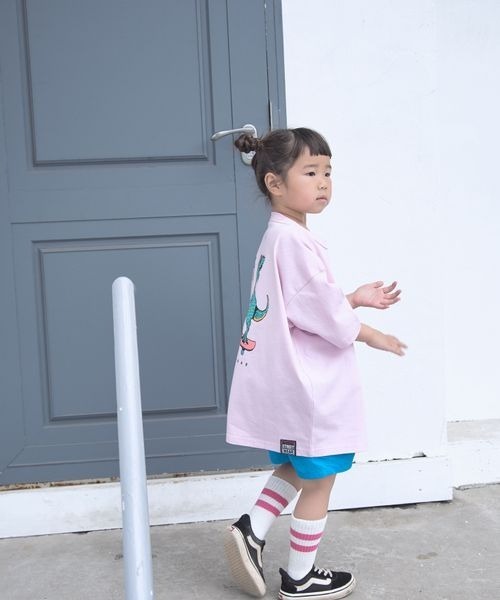 LOWRYS FARM（ローリーズファーム）の「ＶＩＳＩＯＮダイナソーＴシャツ　191965（Tシャツ/カットソー・キッズ・グレー/ピンク・110cm/130cm/150cm）」の19枚目の写真