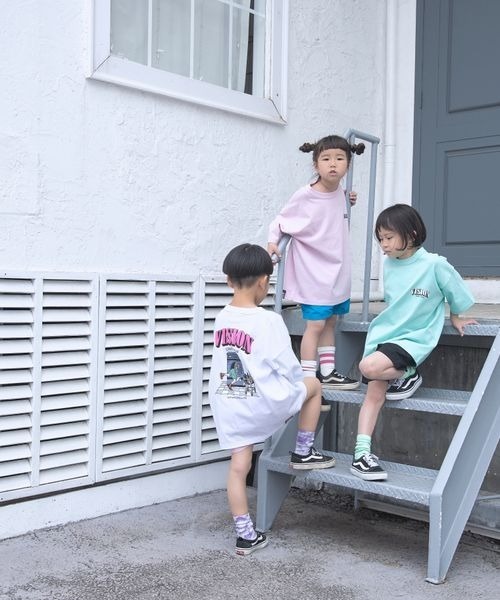 LOWRYS FARM（ローリーズファーム）の「ＶＩＳＩＯＮダイナソーＴシャツ　191965（Tシャツ/カットソー・キッズ・グレー/ピンク・110cm/130cm/150cm）」の22枚目の写真