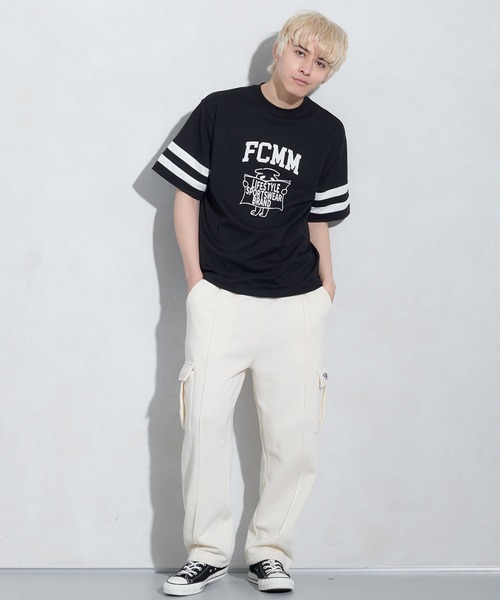 FCMM(エフシーエムエム)の「【日本限定アイテム】COLLEGE LOGO S/S/カレッジロゴショートスリーブT(Tシャツ/カットソー・メンズ・ブラック/ホワイト/ネイビー・MEDIUM/LARGE)」の7枚目の写真