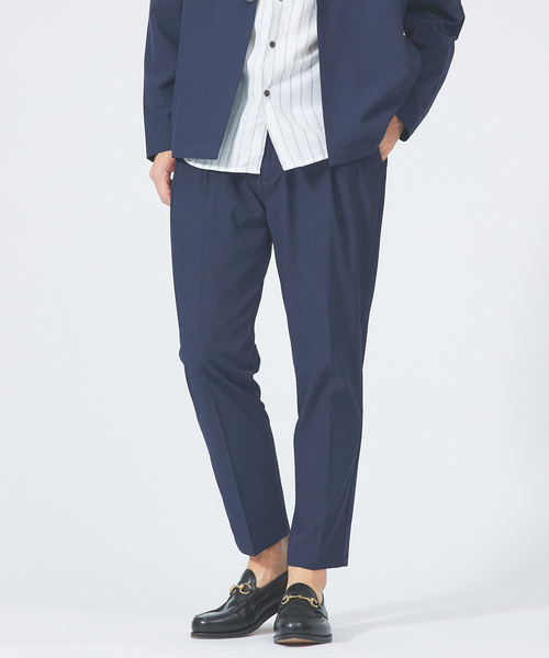 ABAHOUSE GRAY（アバハウスグレイ）の「【セットアップ対応/360°ストレッチ】タックパンツ（その他パンツ・メンズ・グレイッシュベージュ/ベージュ/グレー/ネイビー/ブラック・46/48/50）」の5枚目の写真