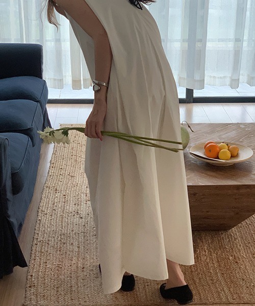 セール】YUGA_YGMC Vネック Aラインワンピース（ワンピース）｜FREE