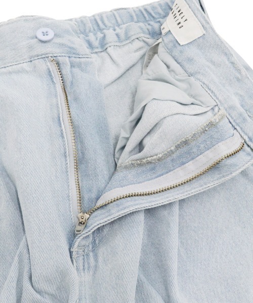 TIMELY WARNING(タイムリーワーニング)の「【Timely Warning】ケミカルウォッシュ 2タックワイドデニムパンツ(デニムパンツ・メンズ・ブラック/サックスブルー/インディゴブルー・L/M)」の15枚目の写真