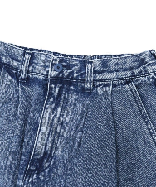 TIMELY WARNING(タイムリーワーニング)の「【Timely Warning】ケミカルウォッシュ 2タックワイドデニムパンツ(デニムパンツ・メンズ・ブラック/サックスブルー/インディゴブルー・L/M)」の20枚目の写真