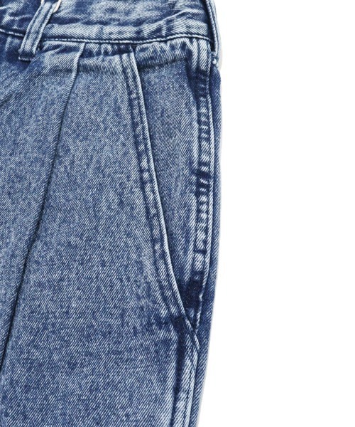 TIMELY WARNING(タイムリーワーニング)の「【Timely Warning】ケミカルウォッシュ 2タックワイドデニムパンツ(デニムパンツ・メンズ・ブラック/サックスブルー/インディゴブルー・L/M)」の21枚目の写真