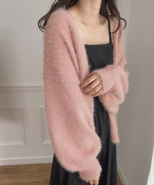 RHC アイボリー ニットカーディガン ジャカード モヘアニット カーディガン｜RHC(アールエイチシー)｜Ron