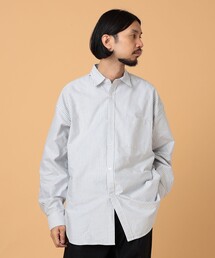 BEAMS LIGHTS | BEAMS LIGHTS / ロンドンストライプ オックスフォード パネル切替 シャツ(シャツ/ブラウス)