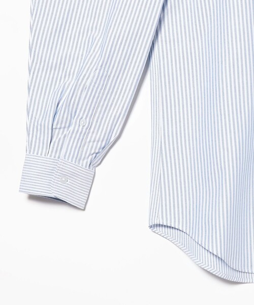 BEAMS LIGHTS（ビームスライツ）の「BEAMS LIGHTS / ロンドンストライプ オックスフォード パネル切替 シャツ（シャツ/ブラウス・メンズ・ネイビー/ブラック・SMALL/MEDIUM/LARGE）」の6枚目の写真