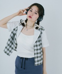 TINA：JOJUN | チェック柄 ドッキングシャツ TINA：JOJUN(シャツ/ブラウス)