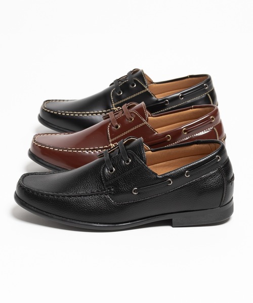 AN by LUCIUS(アンバイルシウス)の「ベーシック Uチップ デッキシューズ(モカシン/デッキシューズ・メンズ・ブラック系その他/ブラック/ブラウン・42/43/41/45/44/40/39)」の3枚目の写真