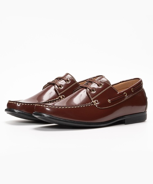 AN by LUCIUS(アンバイルシウス)の「ベーシック Uチップ デッキシューズ(モカシン/デッキシューズ・メンズ・ブラック系その他/ブラック/ブラウン・42/43/41/45/44/40/39)」の1枚目の写真