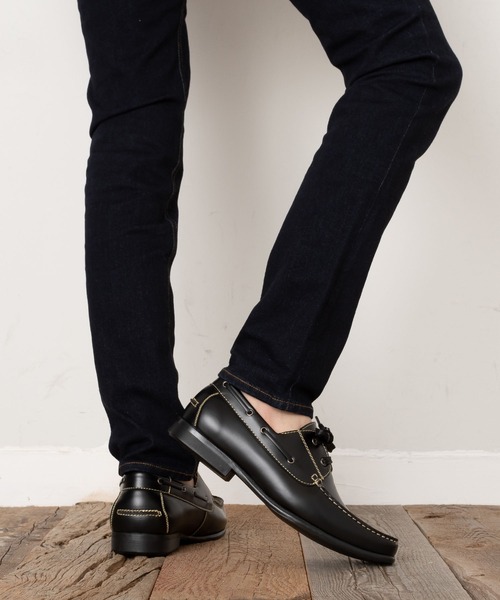 AN by LUCIUS(アンバイルシウス)の「ベーシック Uチップ デッキシューズ(モカシン/デッキシューズ・メンズ・ブラック系その他/ブラック/ブラウン・42/43/41/45/44/40/39)」の10枚目の写真