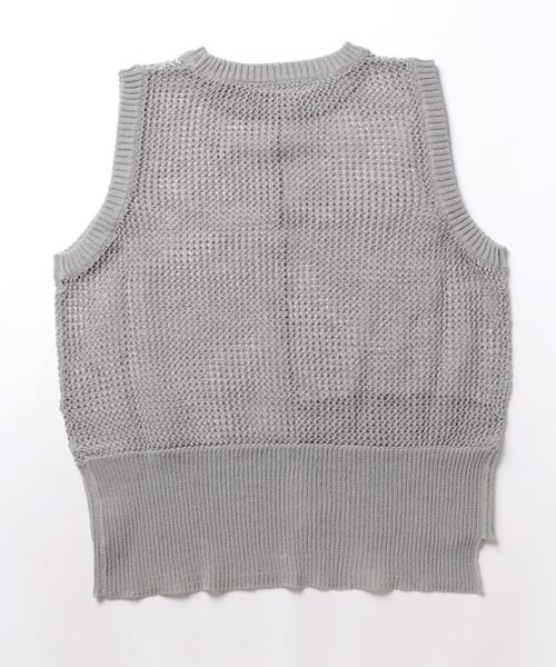 Scrap Book / LAGLAIA / emanar(スクラップブック / ラグライア / エマナ)の「【CYAN TOKYO】ペーパーニットメッシュベスト(ベスト・レディース・パープル/グレー・FREE)」の12枚目の写真