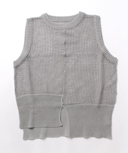 Scrap Book / LAGLAIA / emanar(スクラップブック / ラグライア / エマナ)の「【CYAN TOKYO】ペーパーニットメッシュベスト(ベスト・レディース・パープル/グレー・FREE)」の19枚目の写真