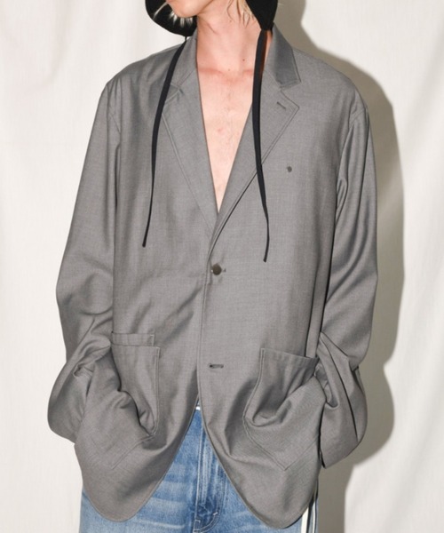 SUPERTHANKS(スーパーサンクス)の「メタルボタンジャケット ブレザー/Neo blazer (T/R)(テーラードジャケット・メンズ・グレー/ネイビー/ブラック・S/L/M)」の5枚目の写真