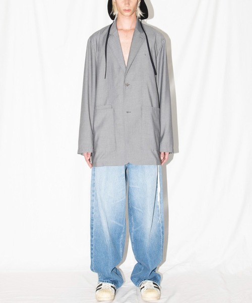 SUPERTHANKS(スーパーサンクス)の「メタルボタンジャケット ブレザー/Neo blazer (T/R)(テーラードジャケット・メンズ・グレー/ネイビー/ブラック・S/L/M)」の7枚目の写真