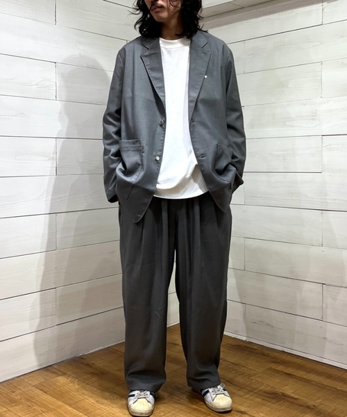 SUPERTHANKS（スーパーサンクス）の「メタルボタンジャケット ブレザー/Neo blazer (T/R)（テーラードジャケット・メンズ・グレー/ネイビー/ブラック・S/L/M）」の14枚目の写真